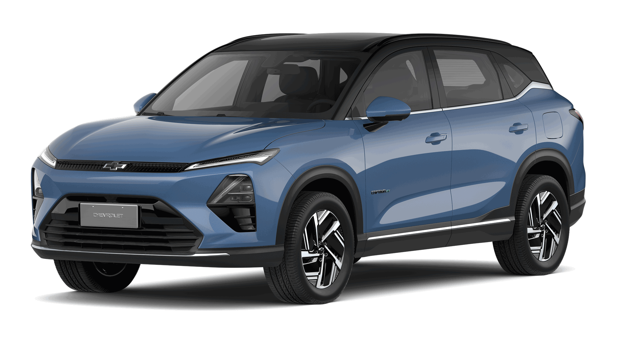 Chevrolet Captiva EV color Azul denim con techo negro