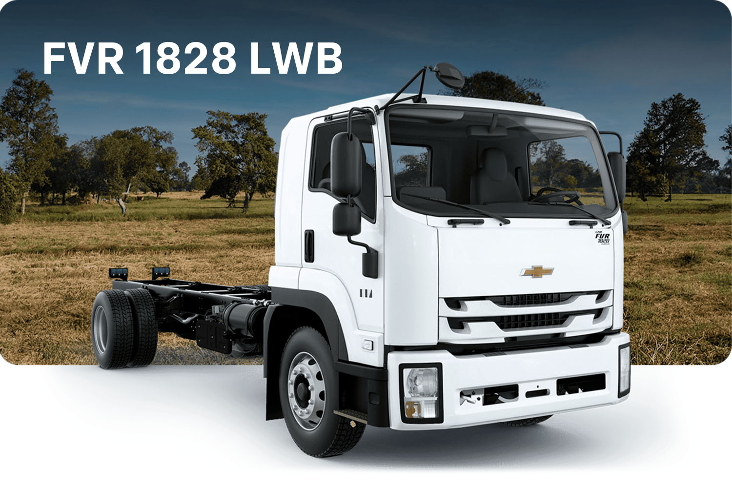 Chevrolet FVR 1828 LWB cabina y chasis vista lateral