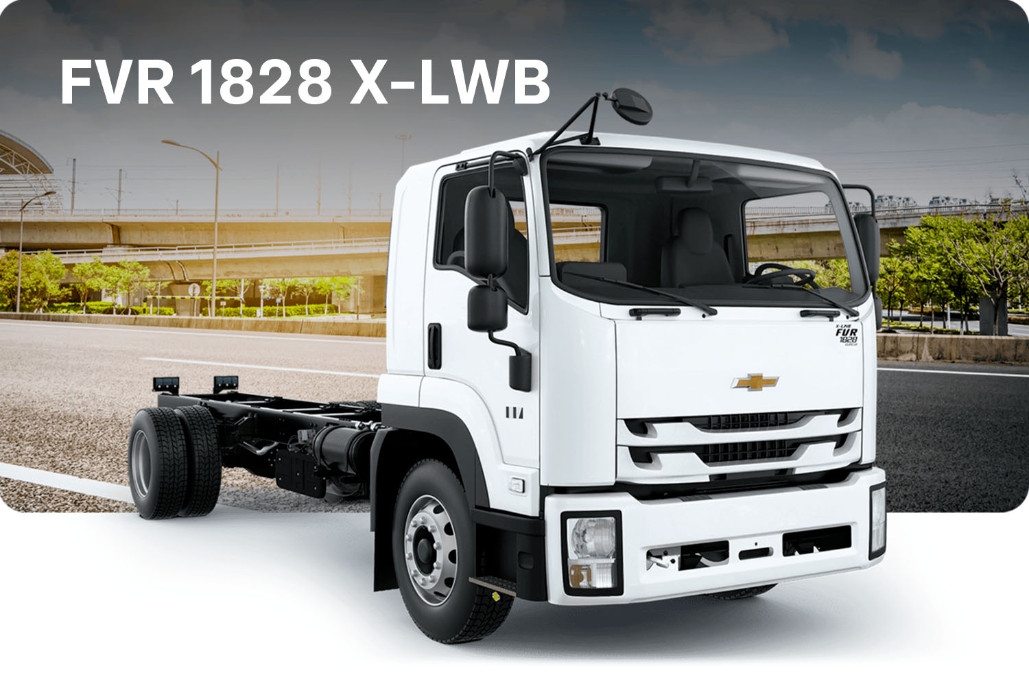 Chevrolet FVR 1828 X-LWB cabina y chasis vista lateral