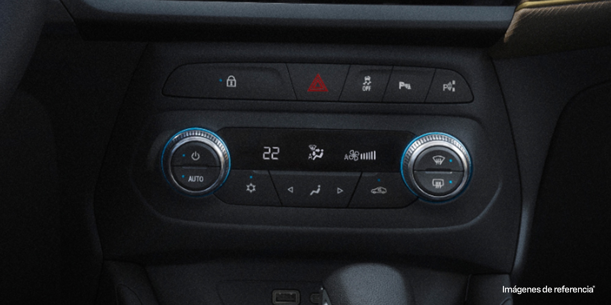 Control digital del aire acondicionado de la Tracker 2026